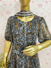 Printed black dress - kasumi.in